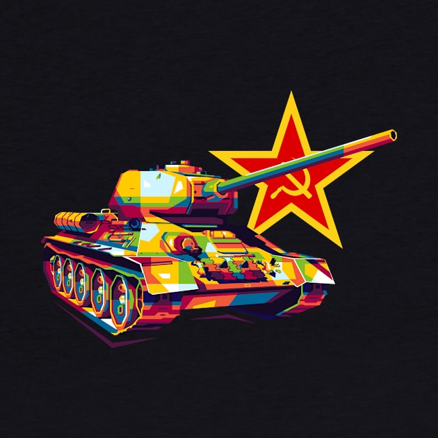 T-34-85 Victory Tank by wpaprint
